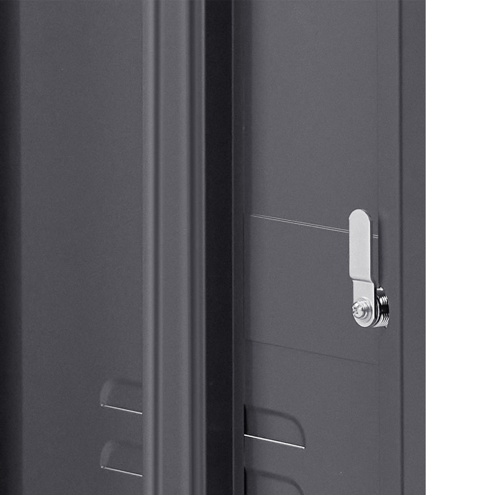 Artiss Mini Lockable Steel Storage Cabinet – Charcoal Black