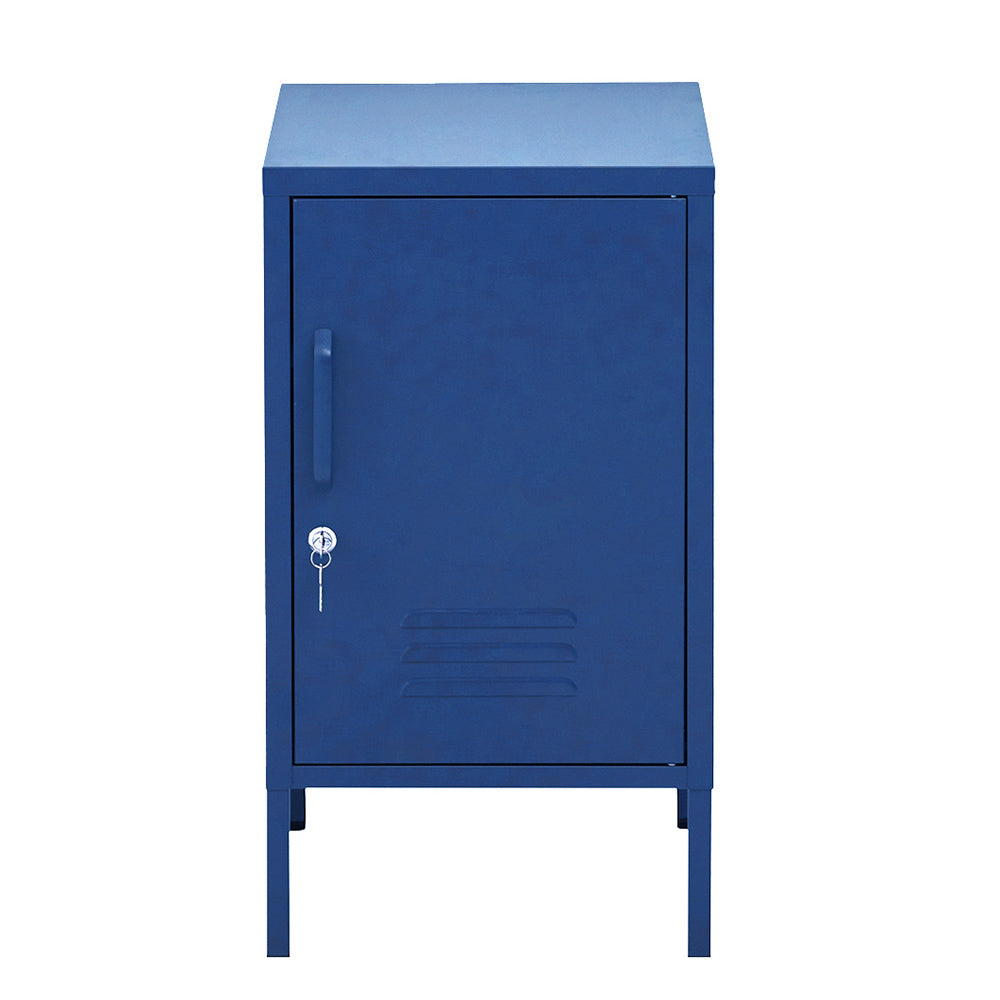 Artiss Mini Lockable Steel Storage Cabinet – Midnight Blue