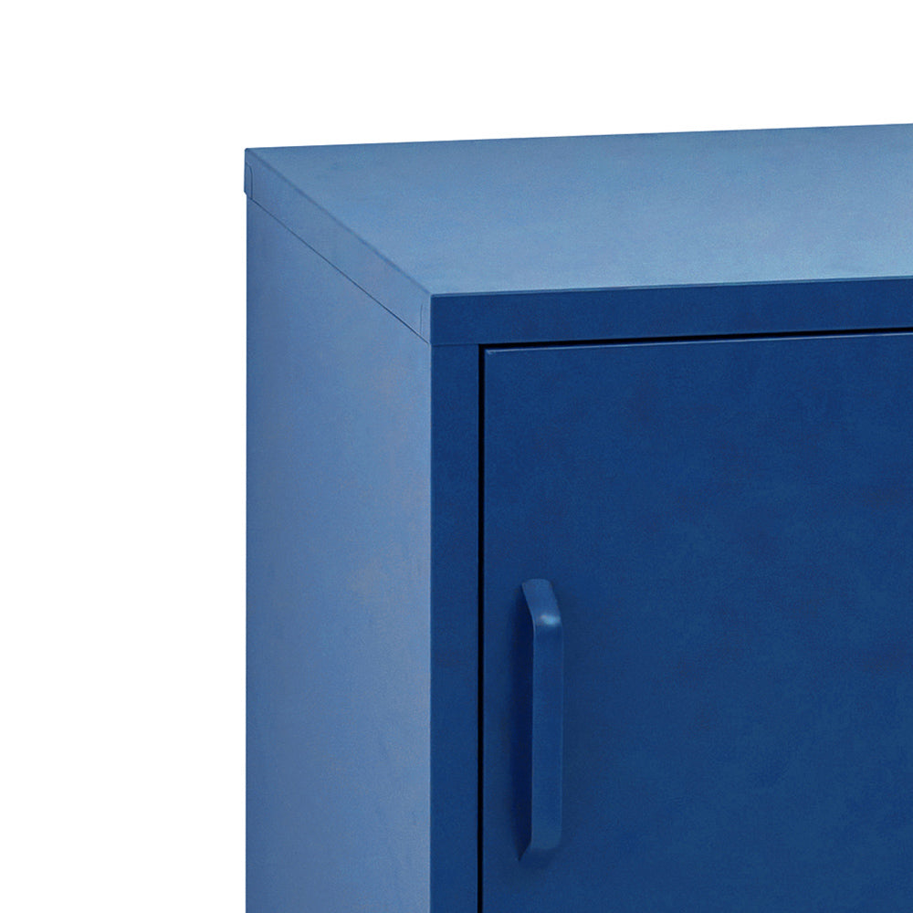 Artiss Mini Lockable Steel Storage Cabinet – Midnight Blue