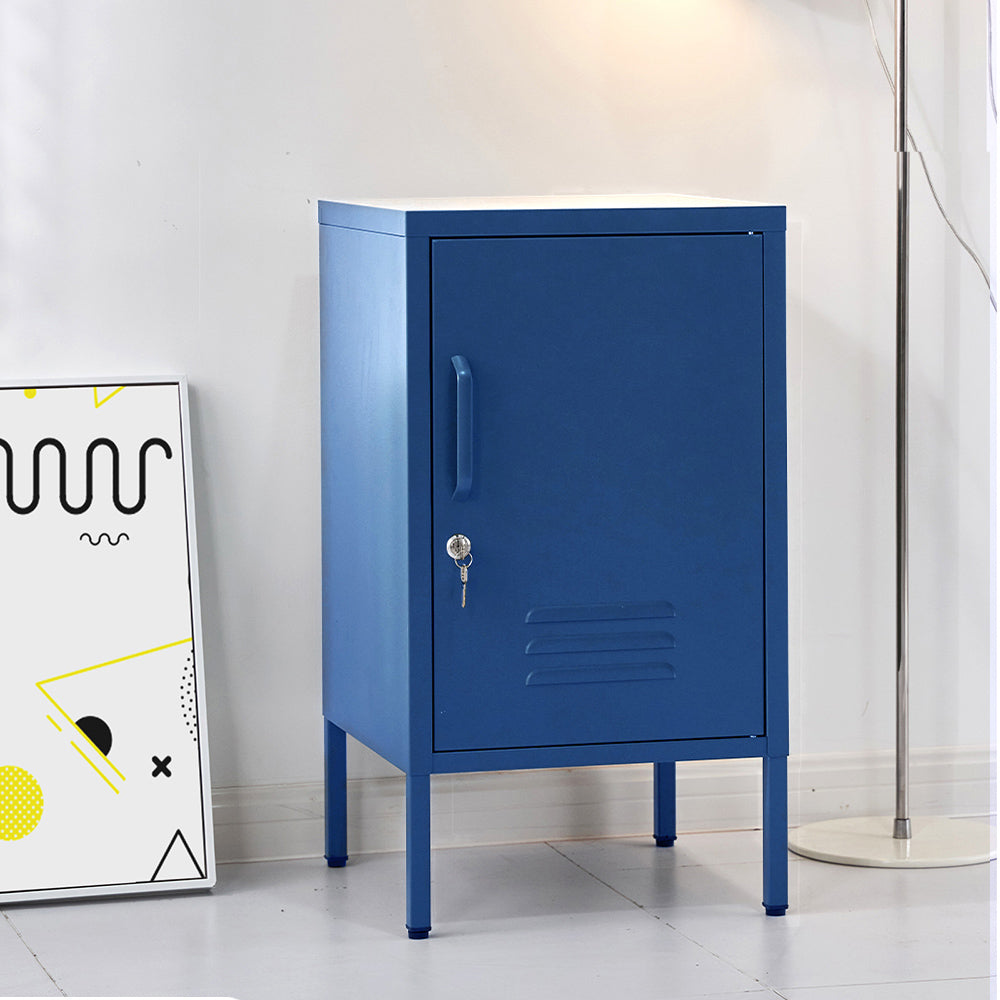 Artiss Mini Lockable Steel Storage Cabinet – Midnight Blue