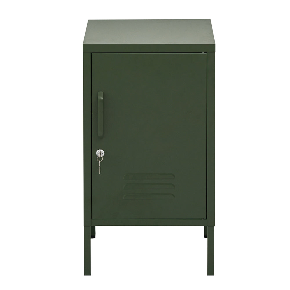 Artiss Mini Lockable Steel Storage Cabinet – Pine Green