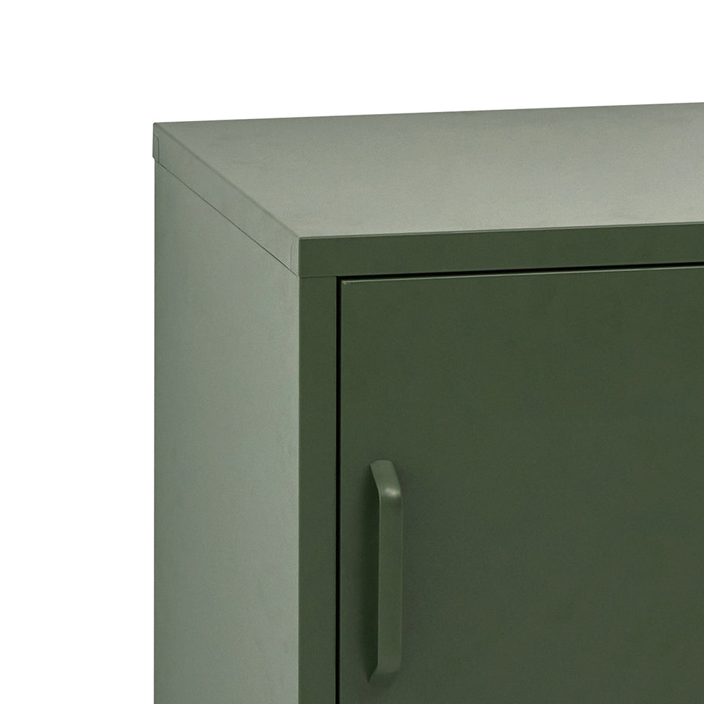 Artiss Mini Lockable Steel Storage Cabinet – Pine Green