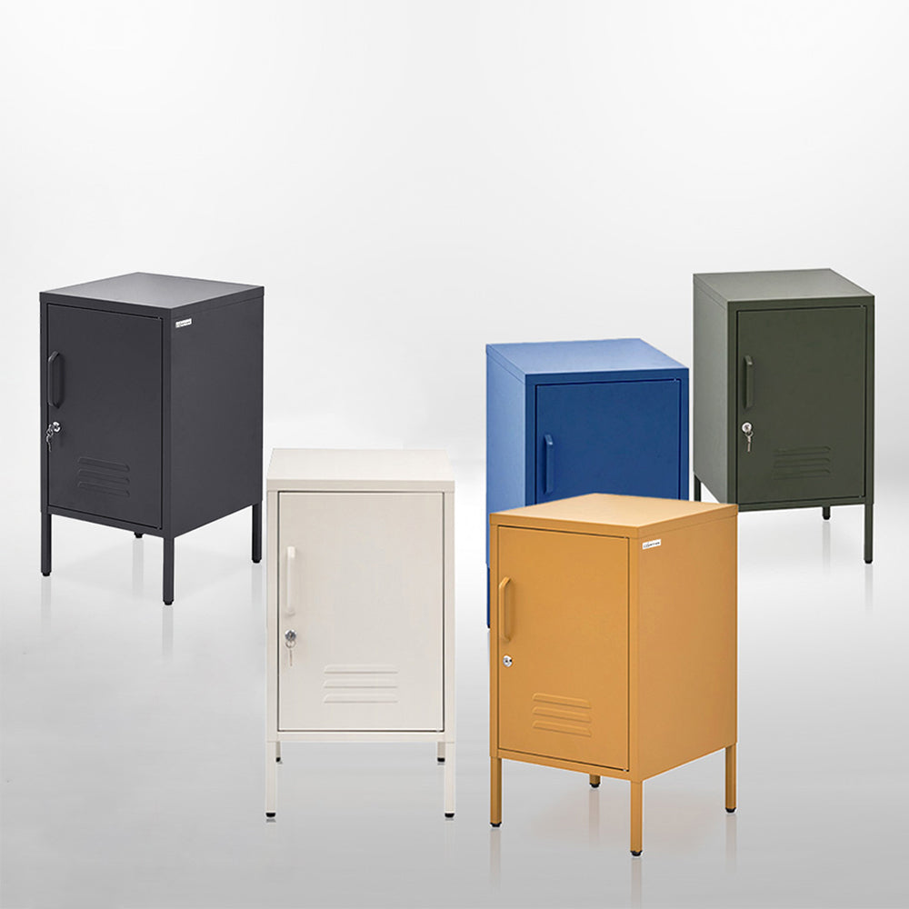 Artiss Mini Lockable Steel Storage Cabinet – Pine Green
