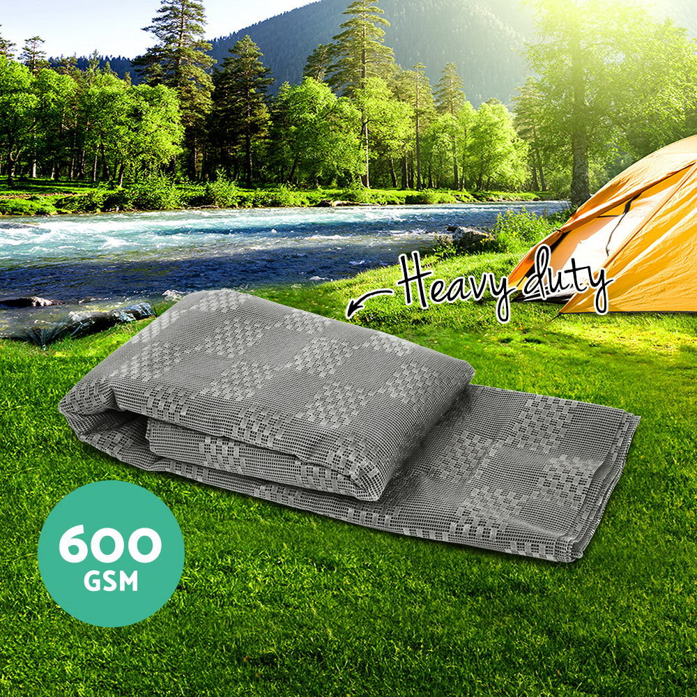 Weisshorn 7x2.5M Annex Matting 600GSM Floor Mats Hollow Design Mesh Caravan