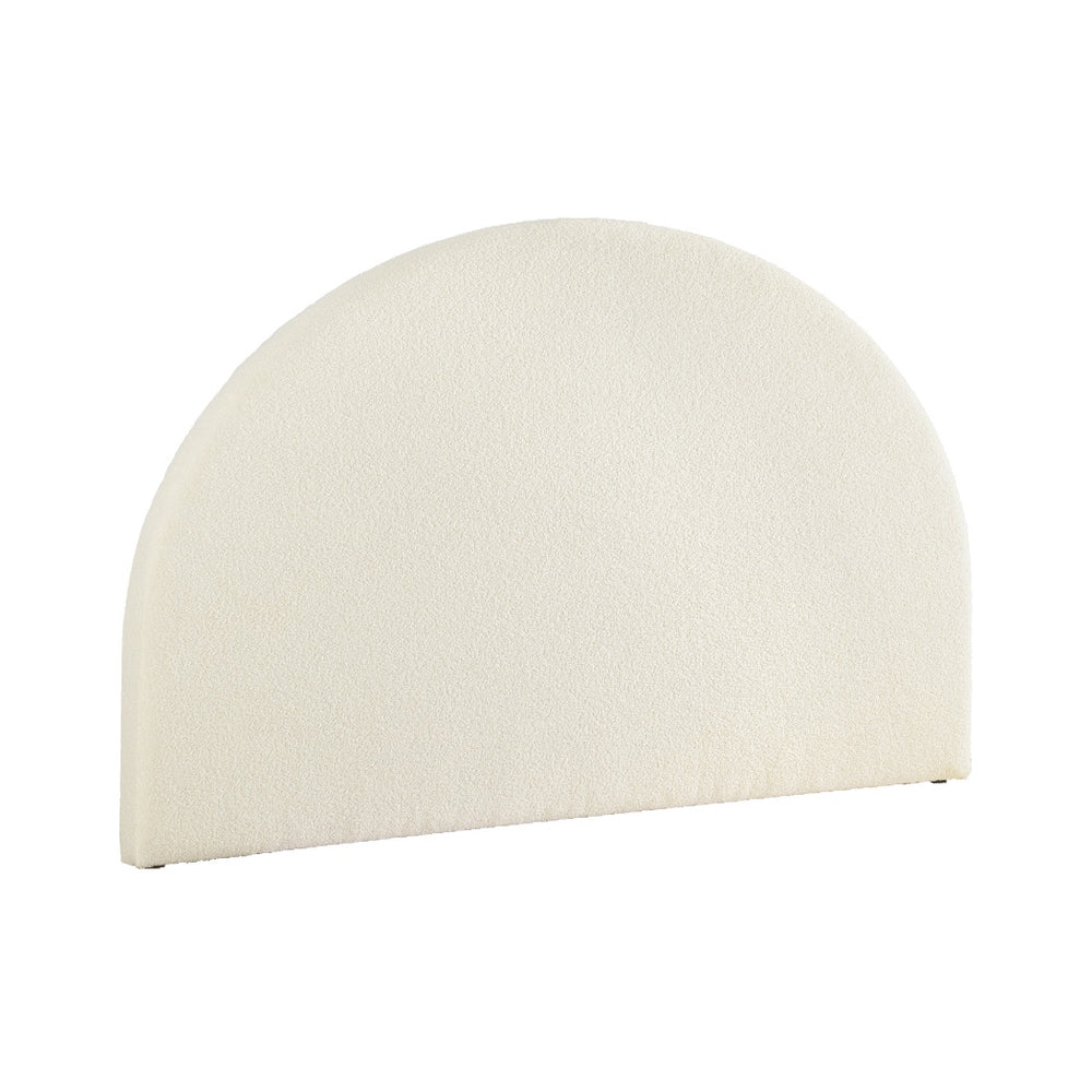 GREI King Bouclé Headboard – White | Artiss