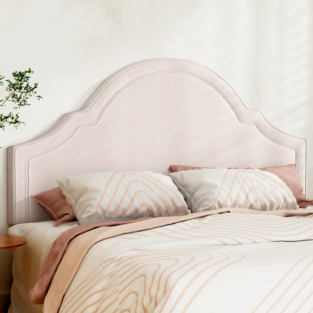 Artiss Iris King Velvet Headboard – Beige