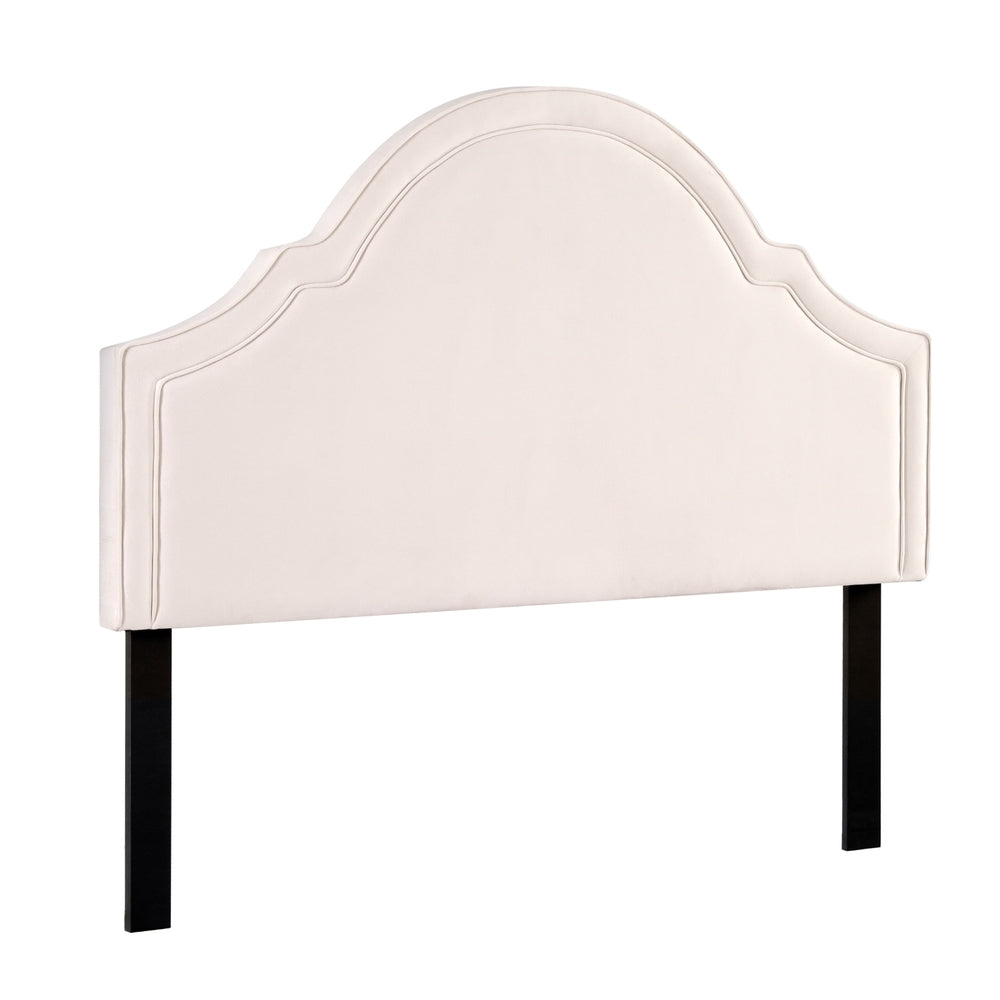 Artiss Iris Queen Velvet Headboard – Beige