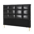 Artiss Queen PU Leather Grid-Tufted Bedhead – Black