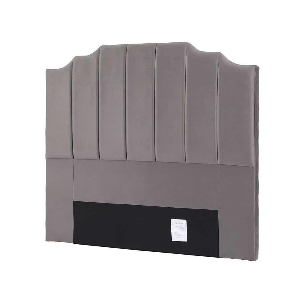 Artiss WING Double Velvet Bedhead – Grey