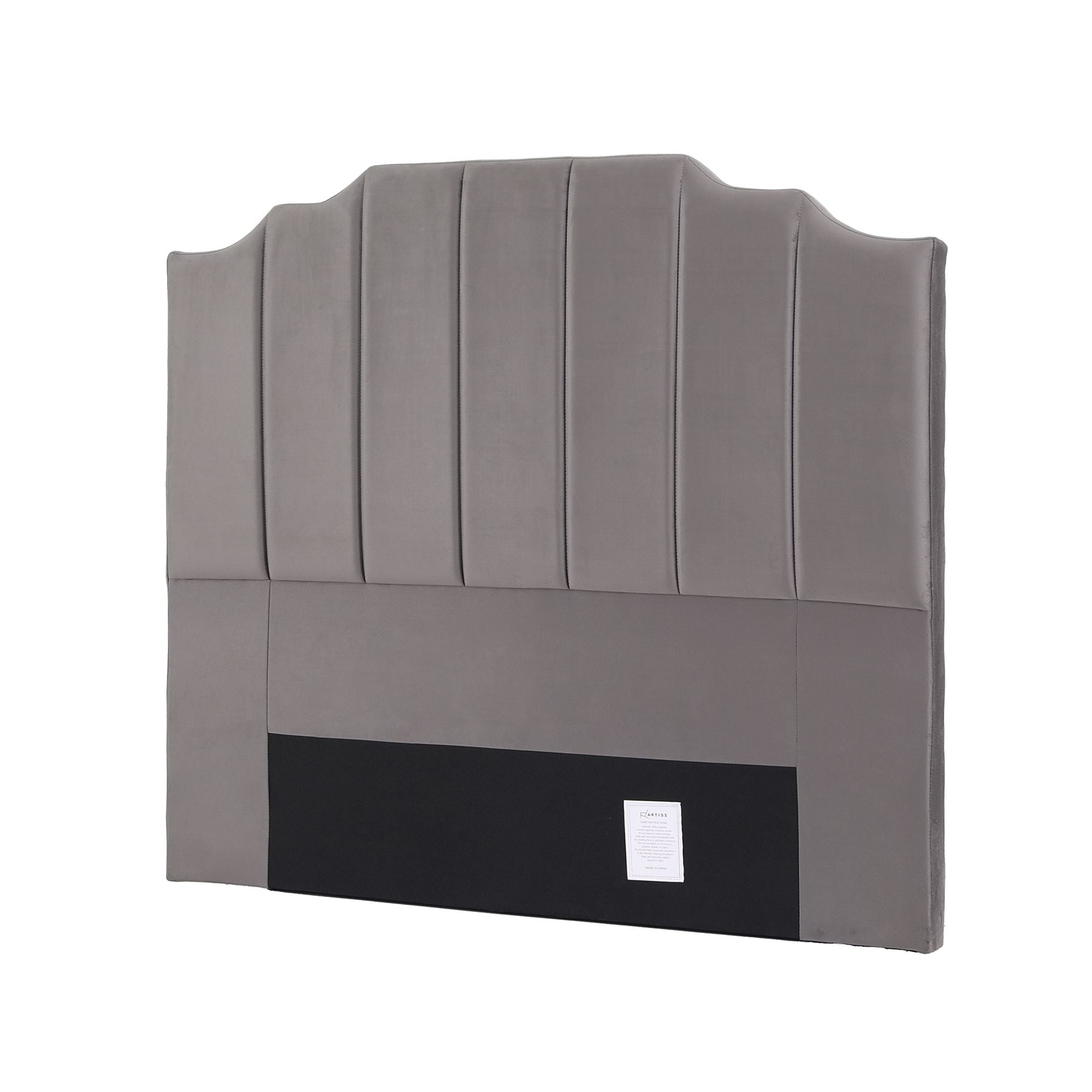 Artiss WING Double Velvet Bedhead – Grey
