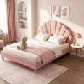 Artiss Rosy Double Bed Frame & Callix Round Side Table Set – Pink and White