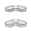 Cefito 2 Packs Bathroom Shelf Corner Storage Rack