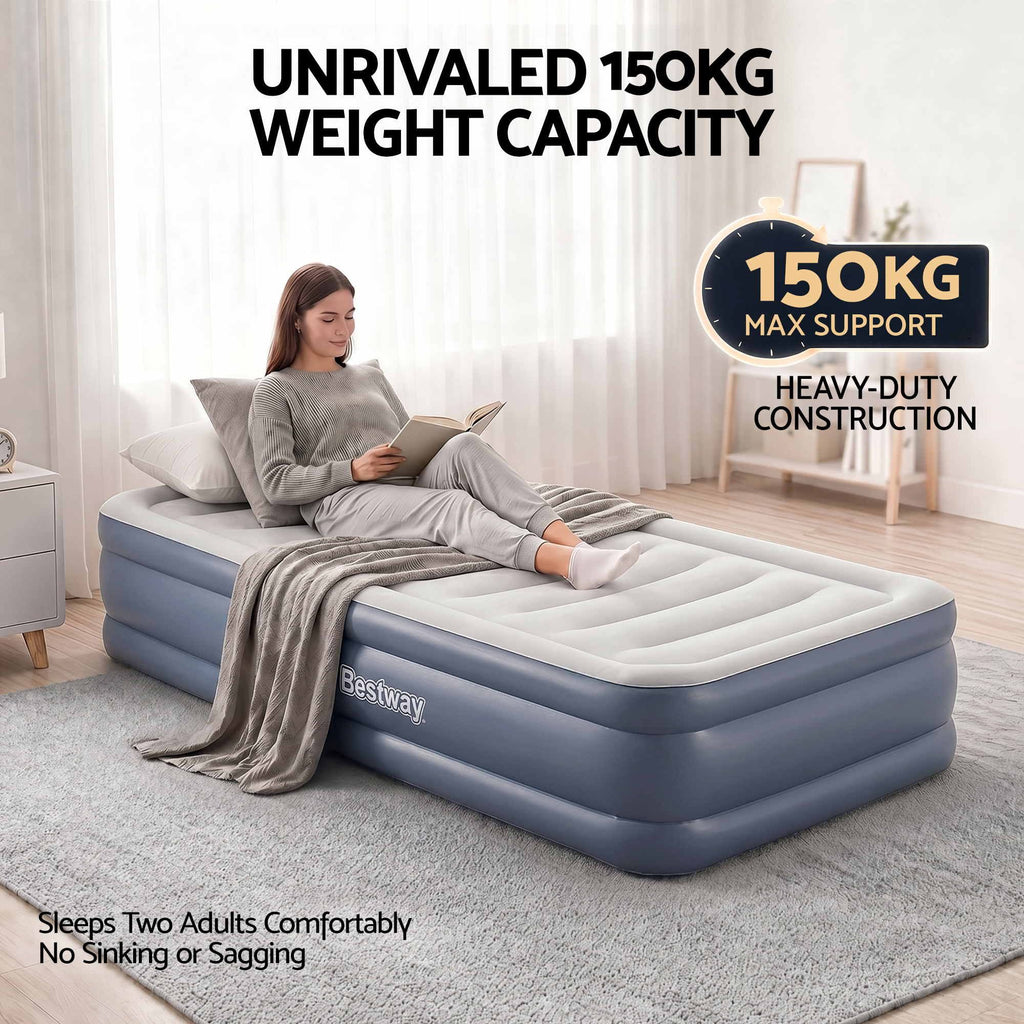 Bestway Mattress Air Bed Single Size 51CM Inflatable Camping Beds Home Outdoor