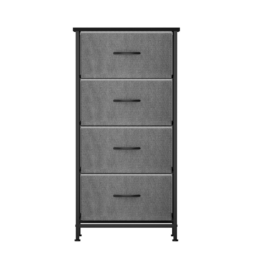 Artiss 4-Drawer Fabric Storage Chest – Grey