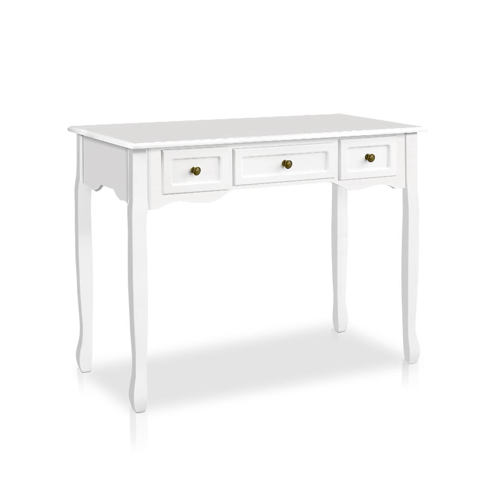 Artiss Hamptons 3-Drawer Console Table – White