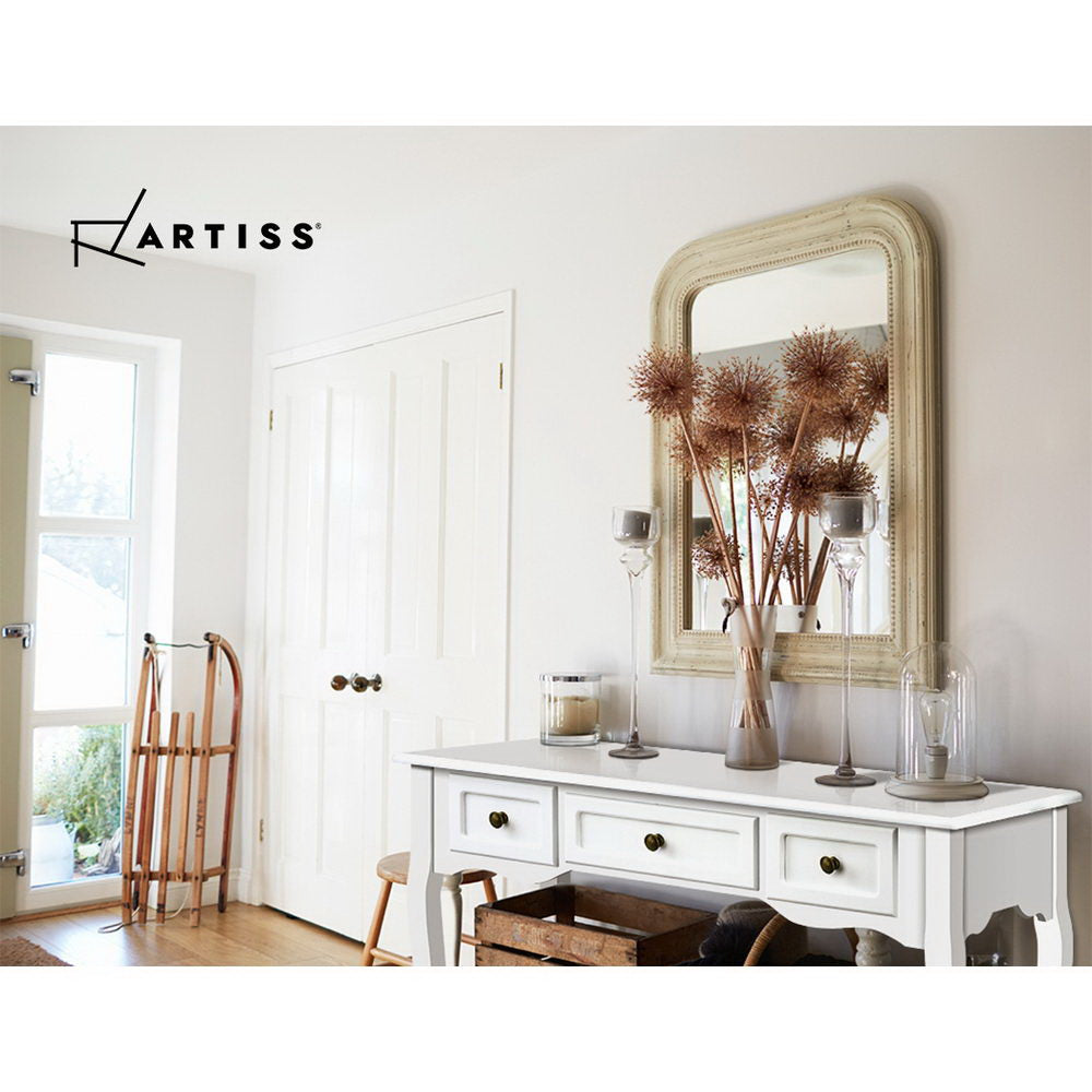 Artiss Hamptons 3-Drawer Console Table – White