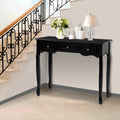 Artiss Hamptons 3-Drawer Console Table – Black