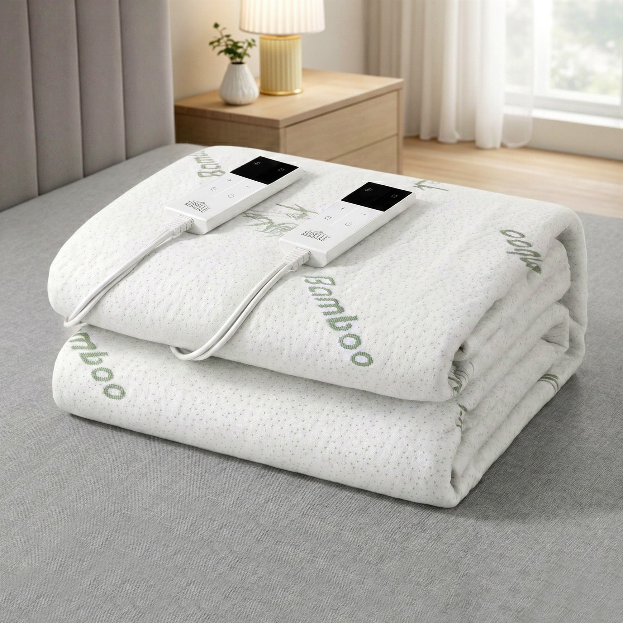 Giselle Bedding Bamboo-Fabric Electric Blanket – Double