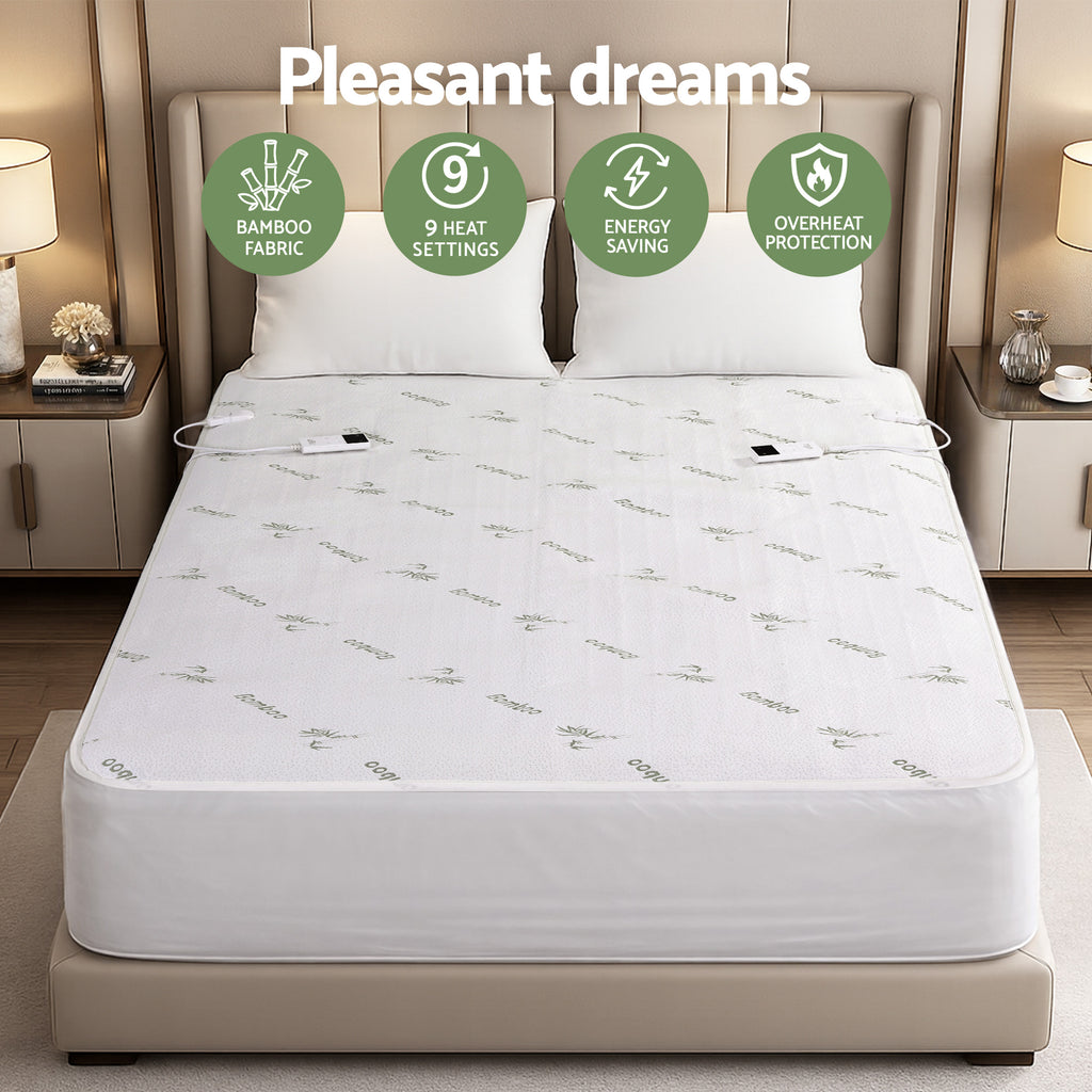 Giselle Bedding Bamboo-Fabric Electric Blanket – Double