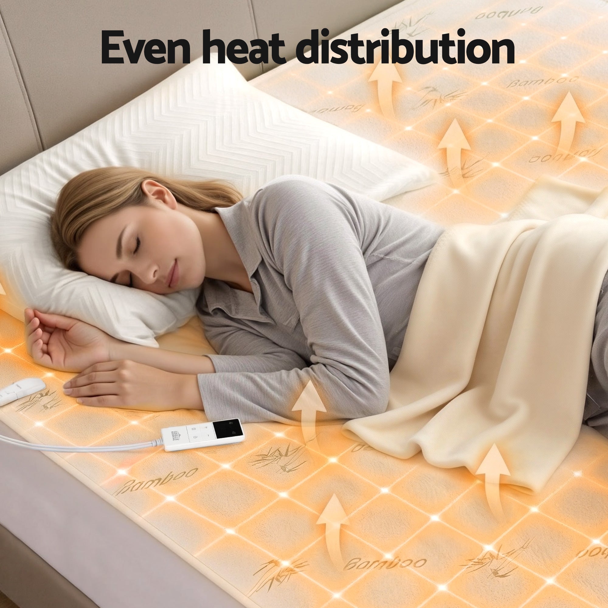 Giselle Bedding Bamboo-Fabric Electric Blanket – Double