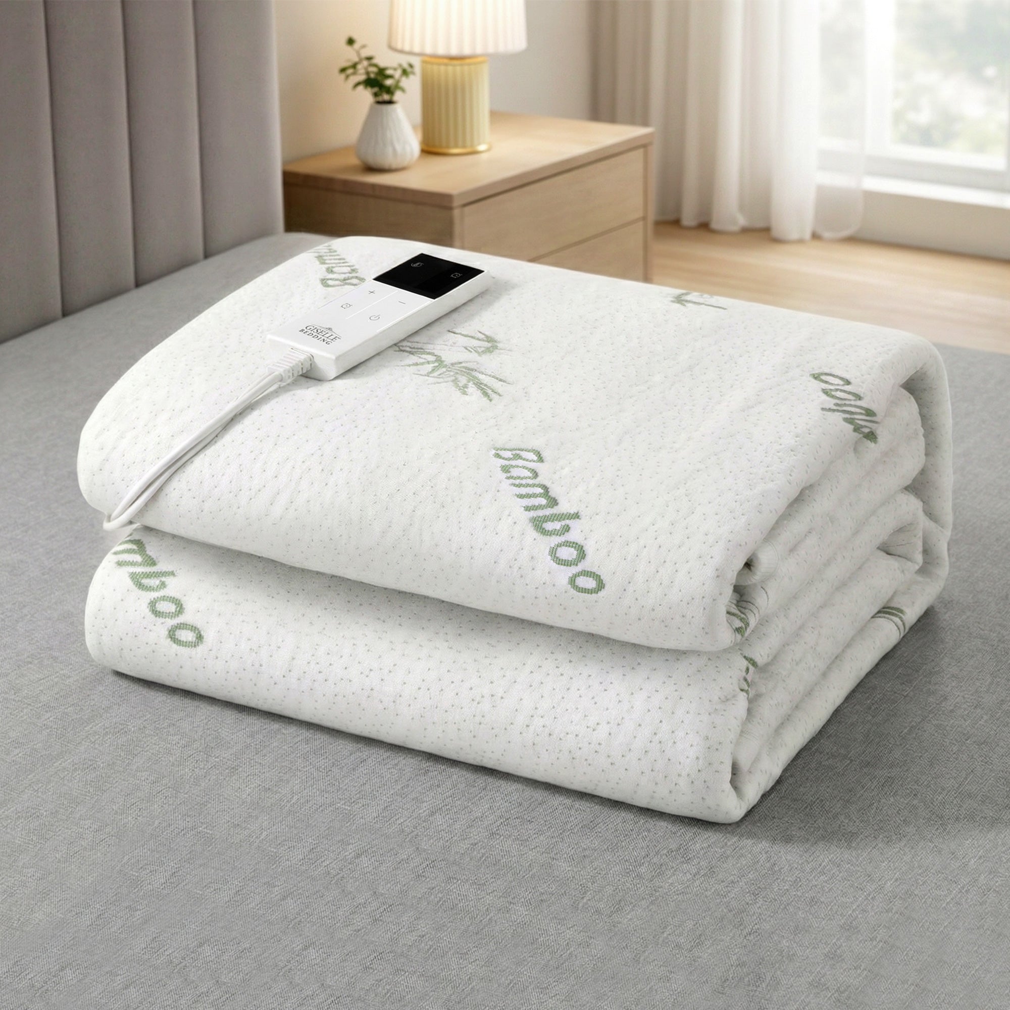 Giselle Bedding Bamboo-Fabric Electric Blanket – Single