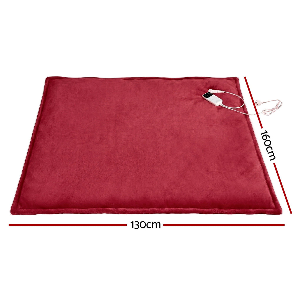 Giselle Bedding Electric Throw – Burgundy, 160 × 130 cm