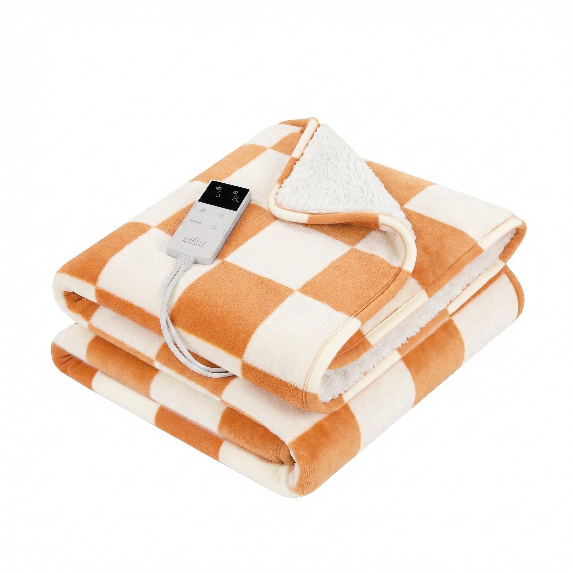 Giselle Dual-Sided Electric Throw – Yellow