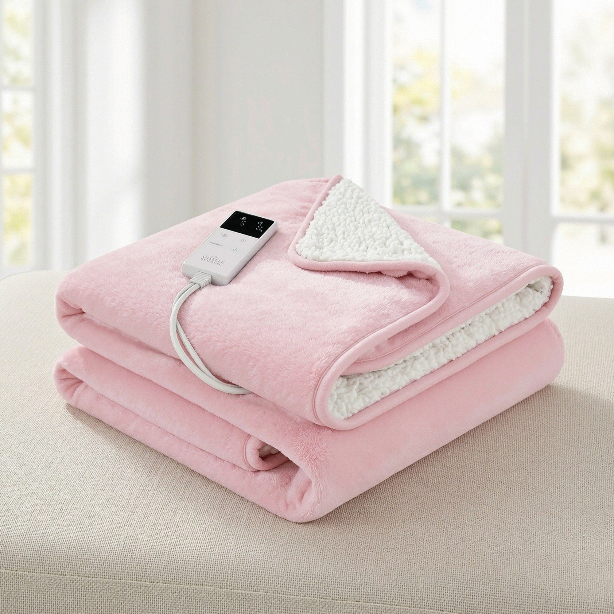 Giselle Bedding Electric Throw – Pink, 160 × 130 cm