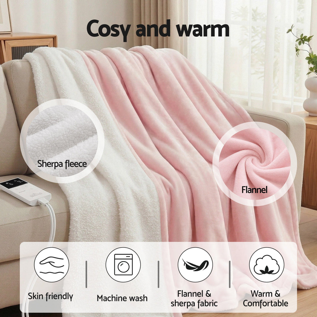 Giselle Bedding Electric Throw – Pink, 160 × 130 cm