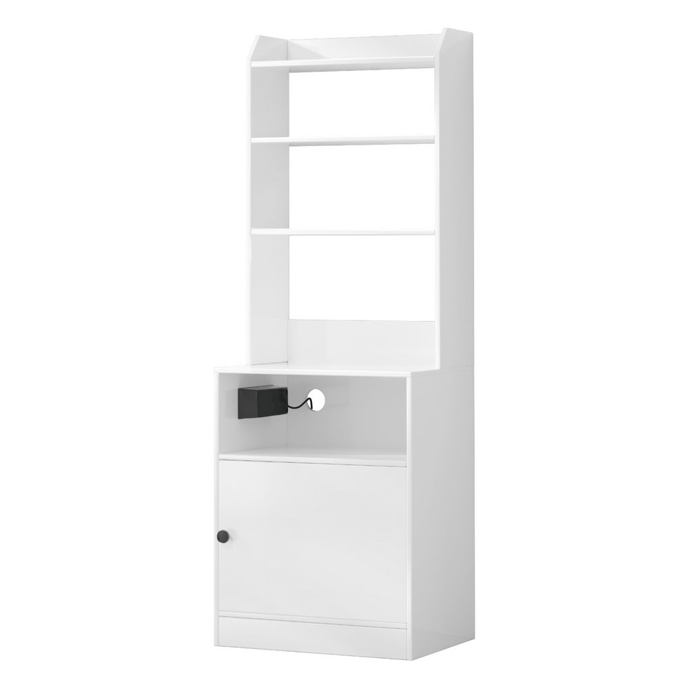 Artiss Tall Charging Storage Cabinet – White