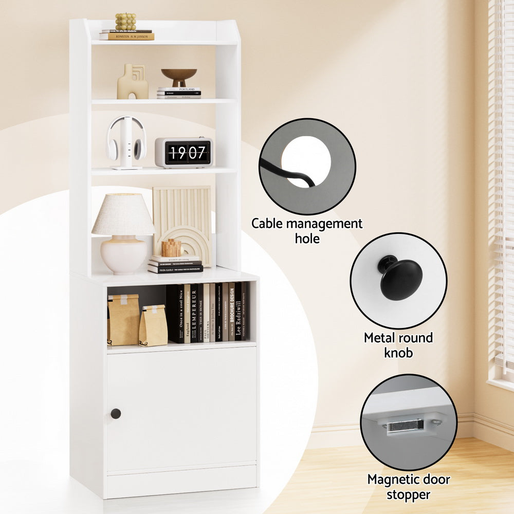Artiss Tall Charging Storage Cabinet – White