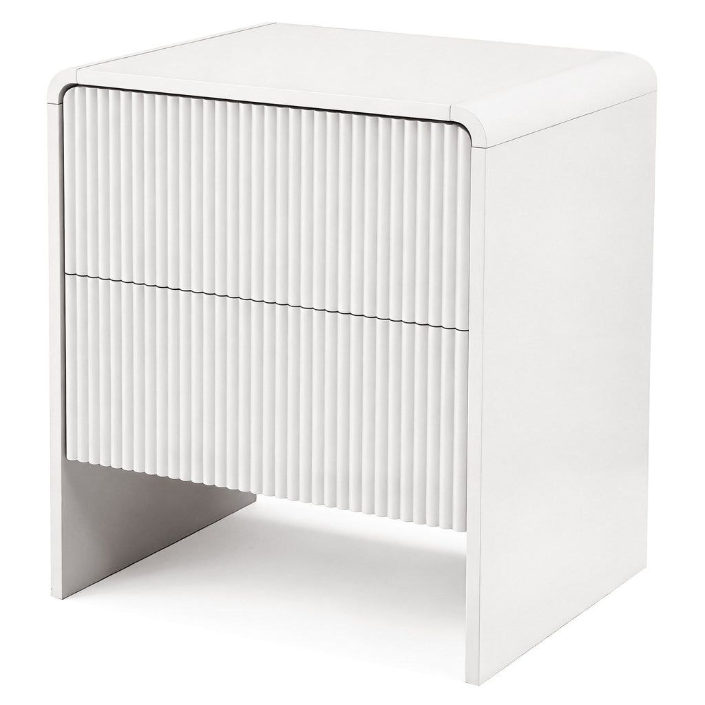 Artiss 2-Drawer Bedside Table – Beige