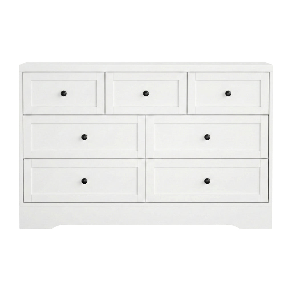 Artiss 7-Drawer Lowboy – White