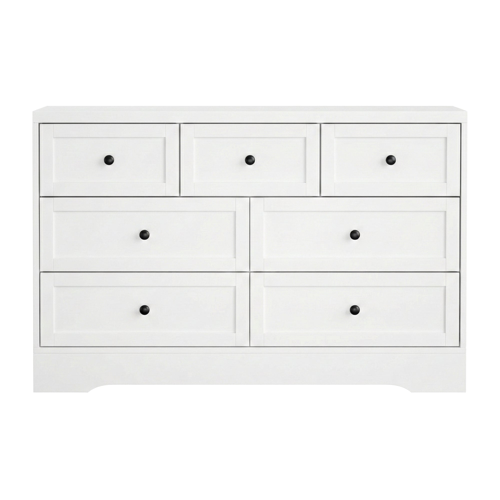 Artiss 7-Drawer Lowboy – White