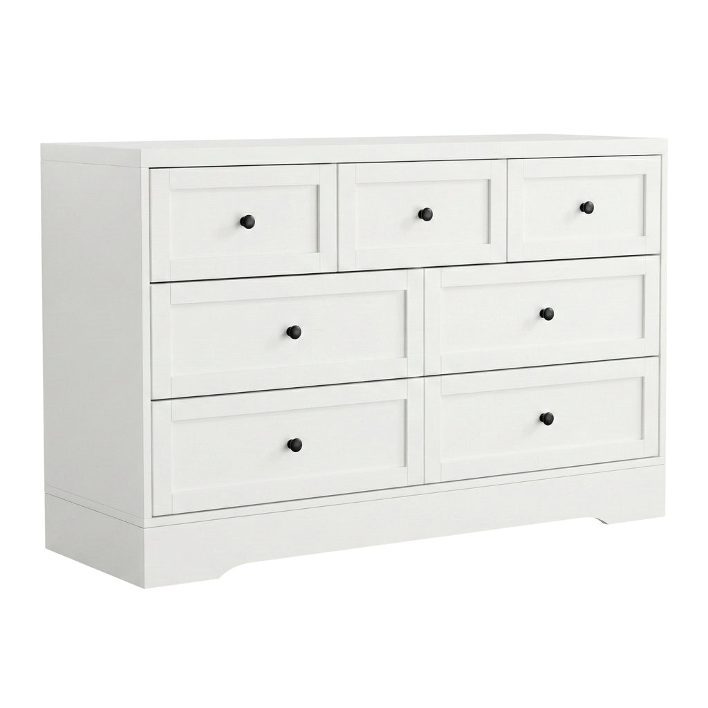 Artiss 7-Drawer Lowboy – White