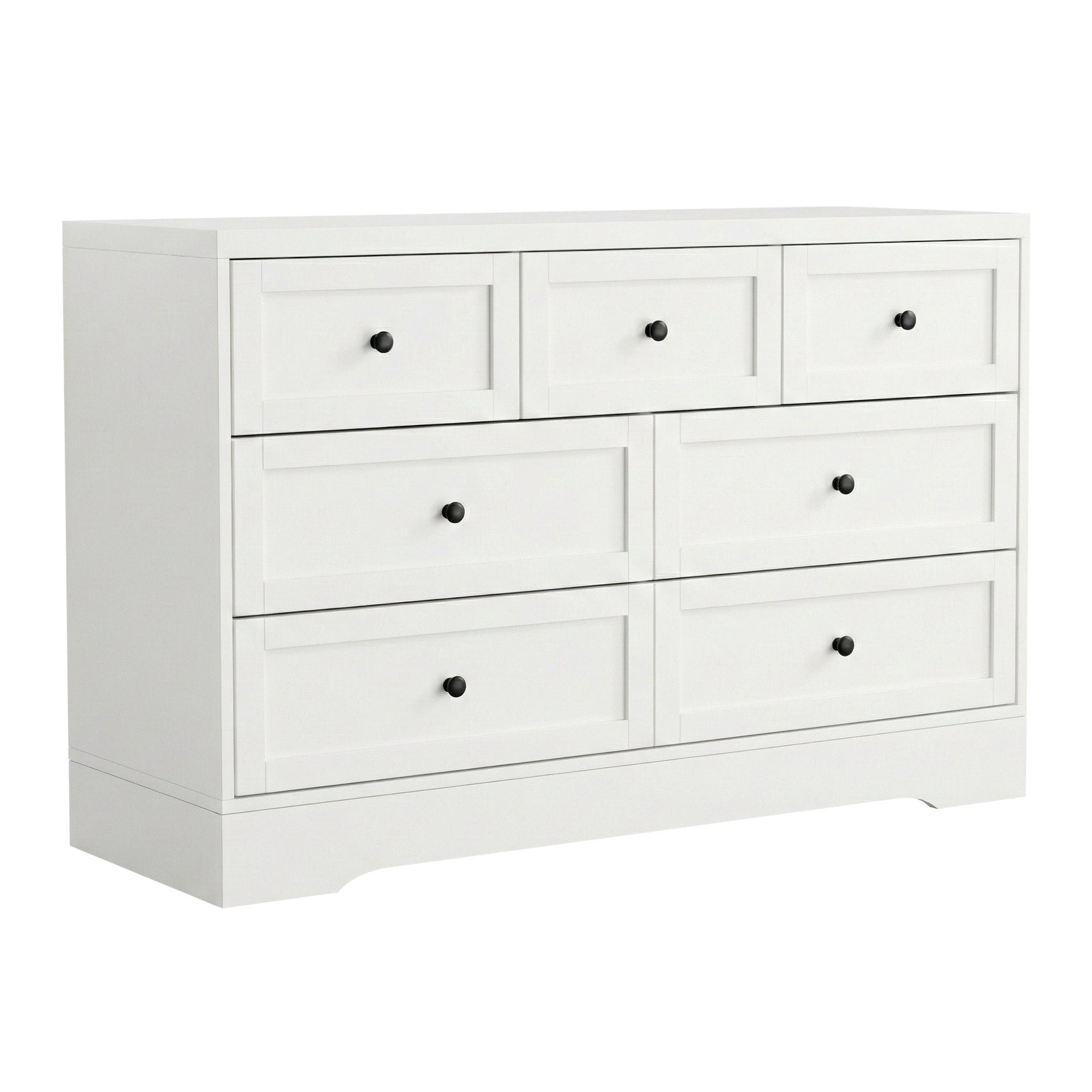 Artiss 7-Drawer Lowboy – White