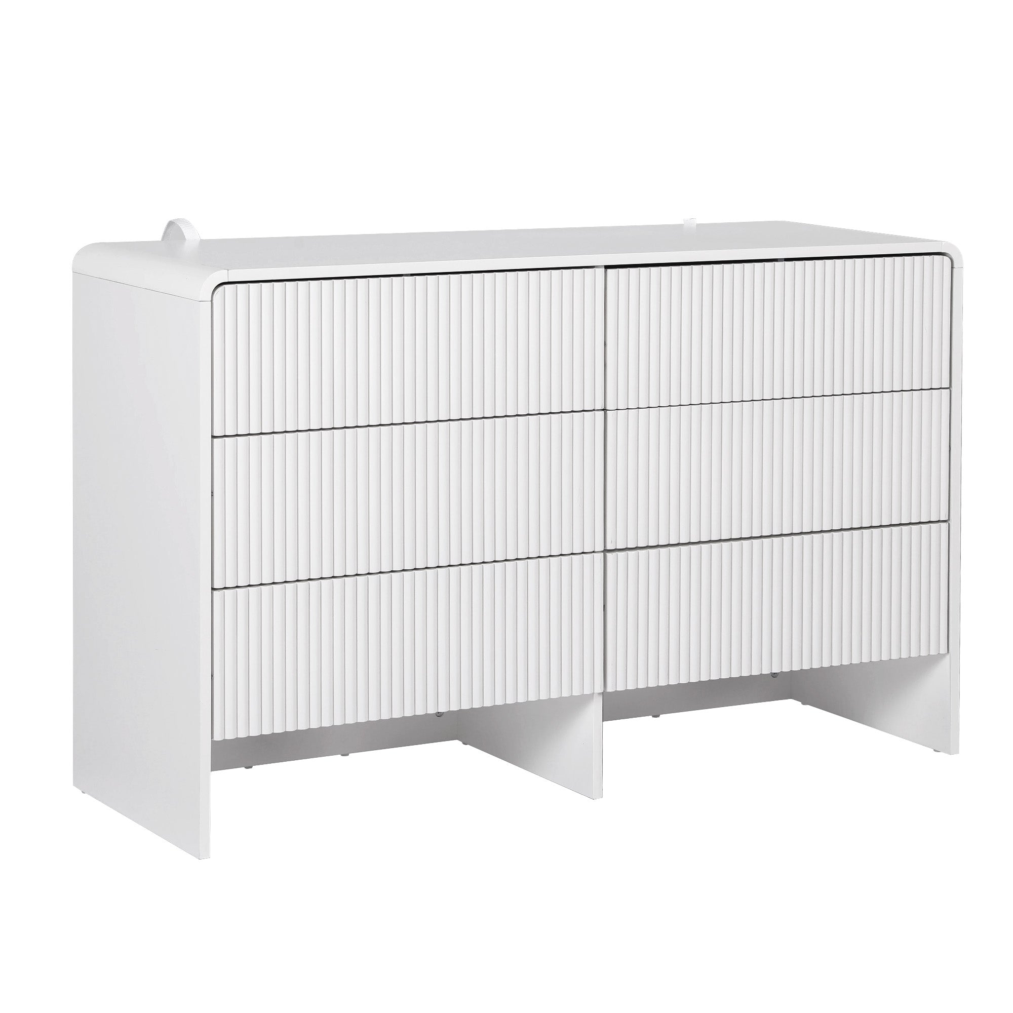 Artiss 6-Drawer Lowboy Cabinet – Beige