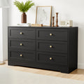 Artiss Leif 6-Drawer Lowboy – Black