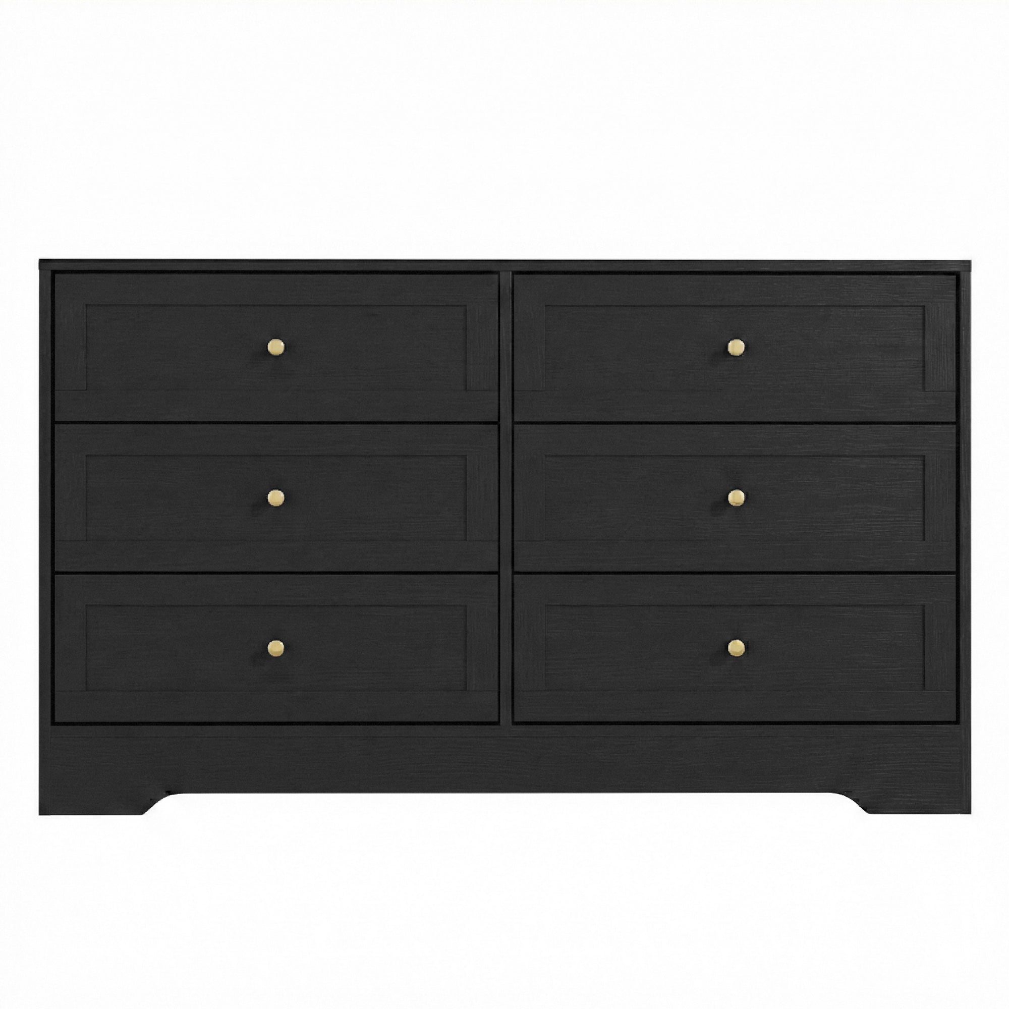 Artiss Leif 6-Drawer Lowboy – Black