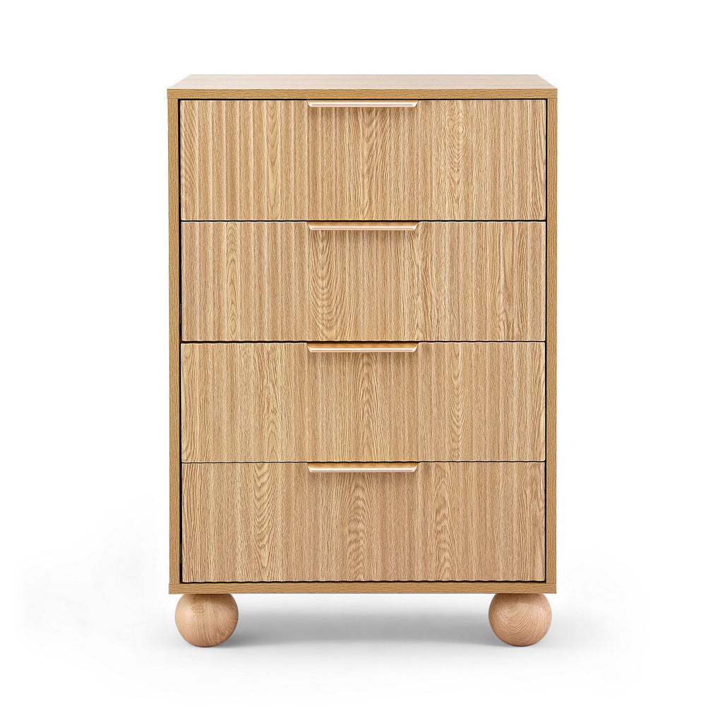 Artiss 4-Drawer Tallboy – Pine