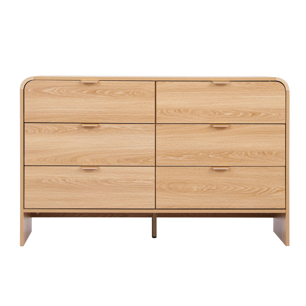 Artiss 6-Drawer Lowboy Cabinet – Pine