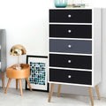 Artiss Bonds 5-Drawer Tallboy – Grey and White