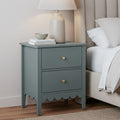 Artiss 2-Drawer Bedside Table – Green