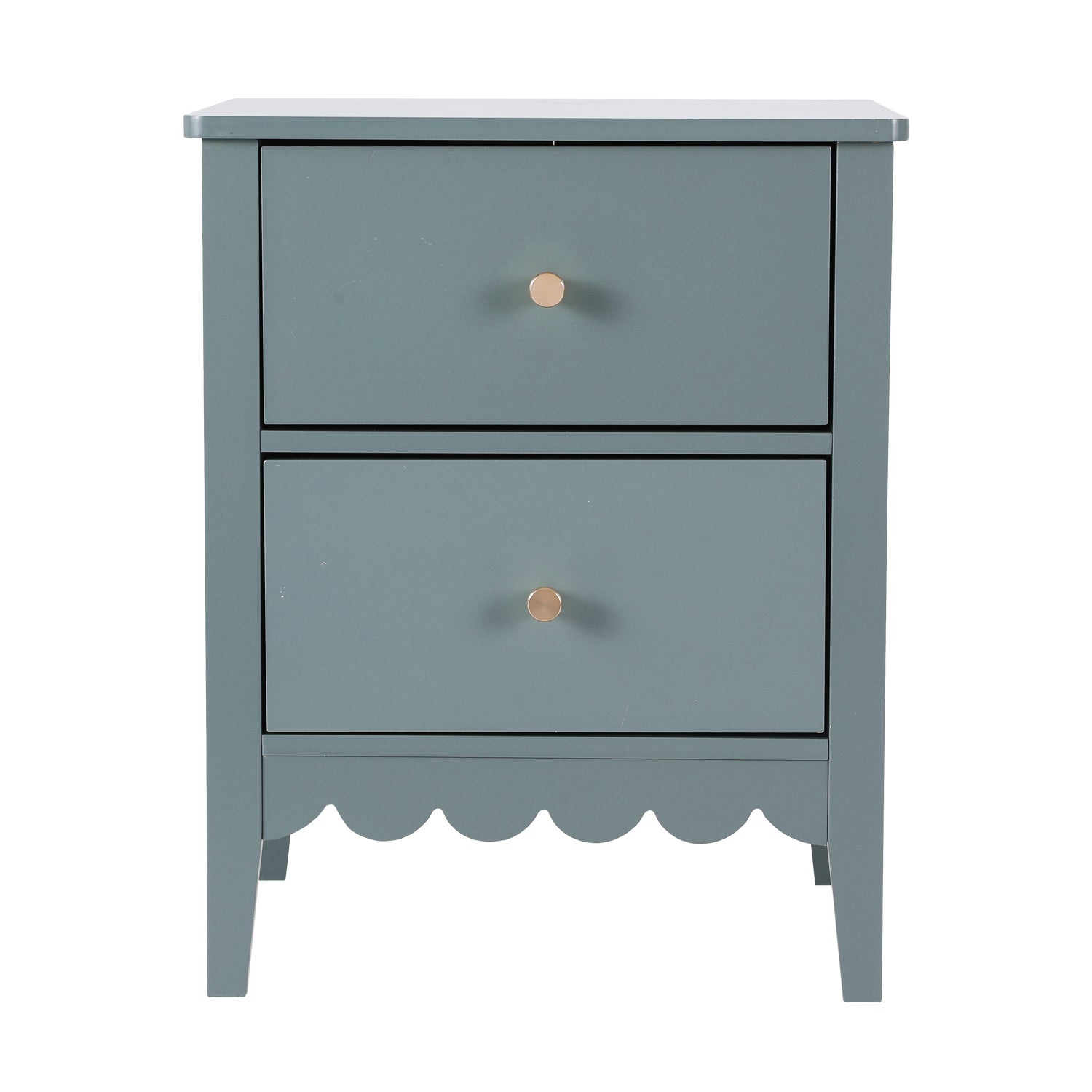 Artiss 2-Drawer Bedside Table – Green