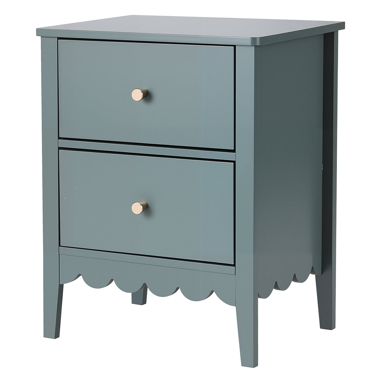 Artiss 2-Drawer Bedside Table – Green