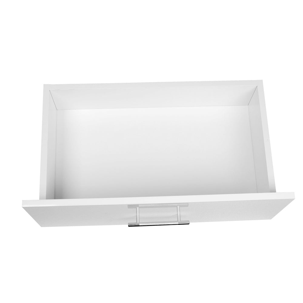 Artiss High-Gloss 2-Drawer Bedside Table – White