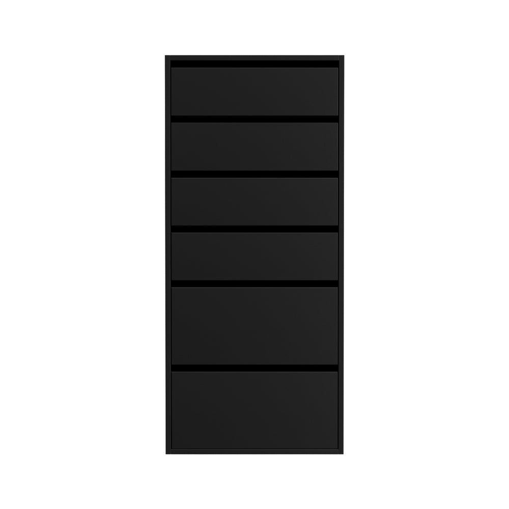 Artiss 6-Drawer Tallboy – Black