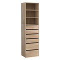 Artiss Tall Storage Cabinet with 6 Drawers and 3 Shelves – Pine