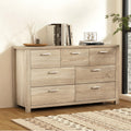 Artiss Maxi 7-Drawer Lowboy – Oak Look