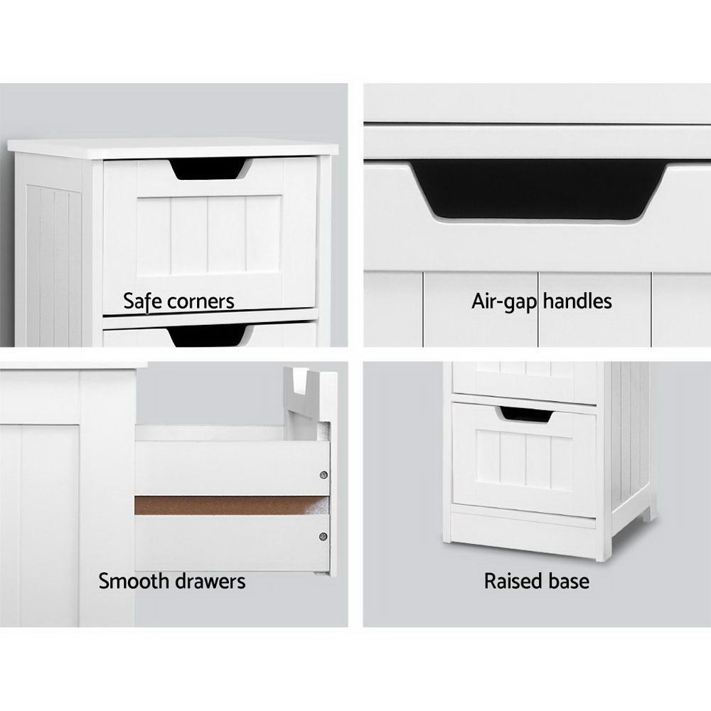 Artiss Leesa 4-Drawer Storage Cabinet – White